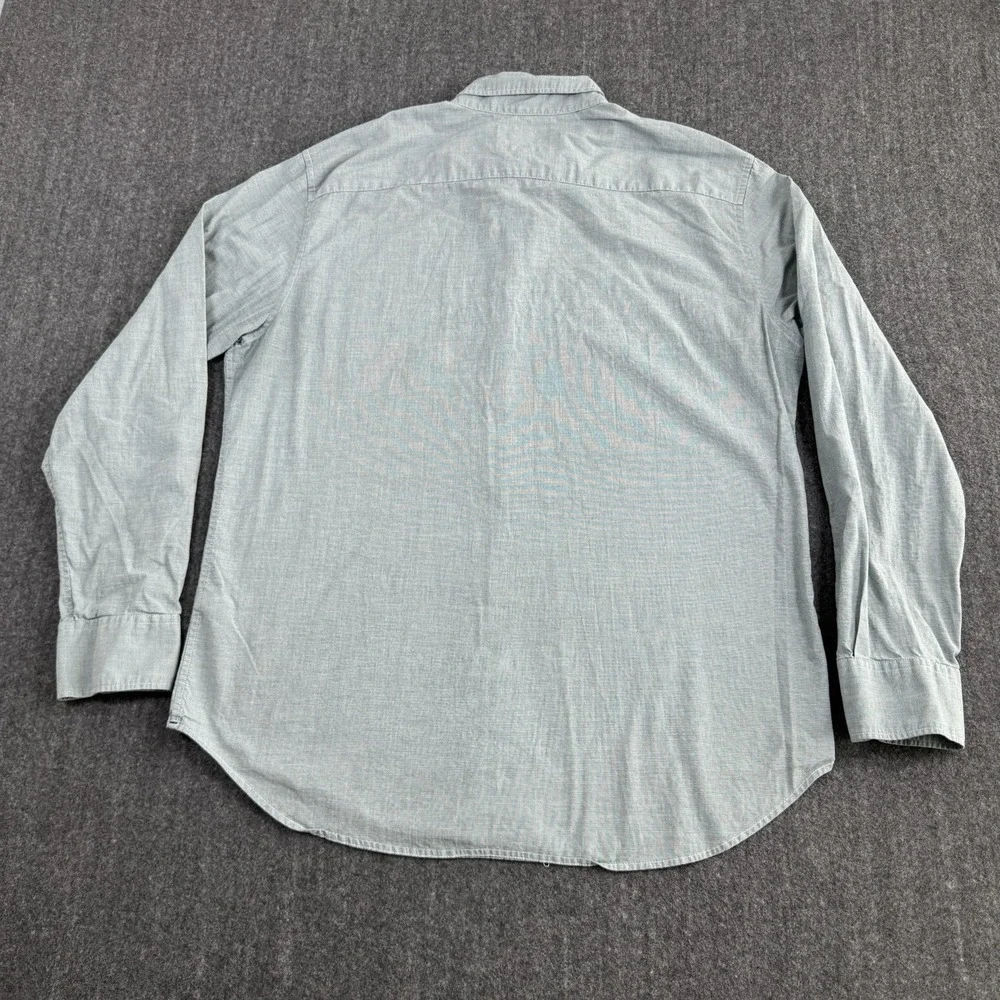 Bonobos Men's L Standard Fit Stretch Shirt Green Cotton Button Down Long Sleeve